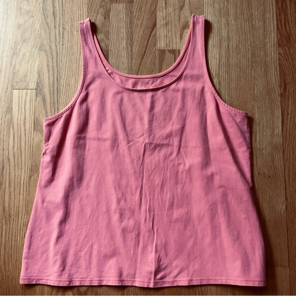 J. Jill linen combo ⭐️ combo tank and button up shirt ⭐️ pink ⭐️ size L - Picture 4 of 8
